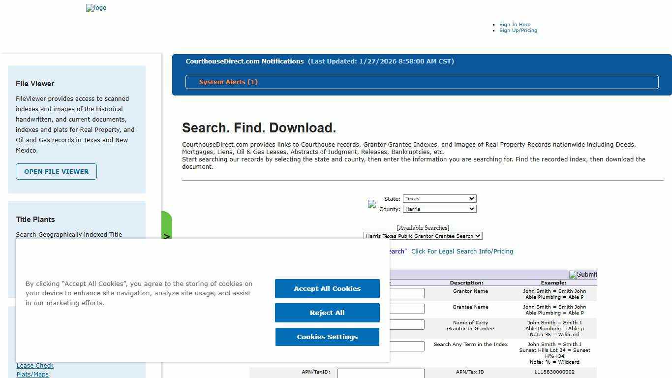 Search & Access Texas Public County Records Online National Database CourthouseDirect.com